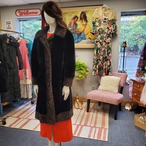 Borgazia Faux Fur Dress Coat